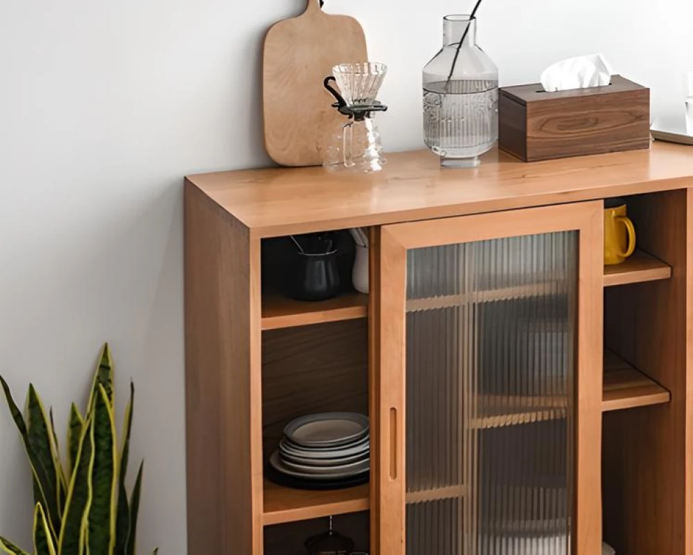 glass front sideboard